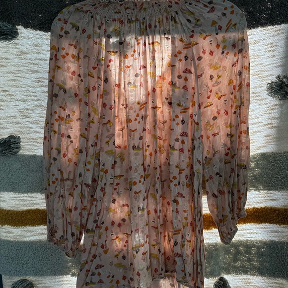 Wallpapher Pink Mushroom Print Top XXL - Picture 5 of 5